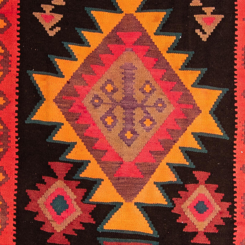 Tapis de couloir Tapis Kelim - Vieux - 305 x 80 cm - multicolore