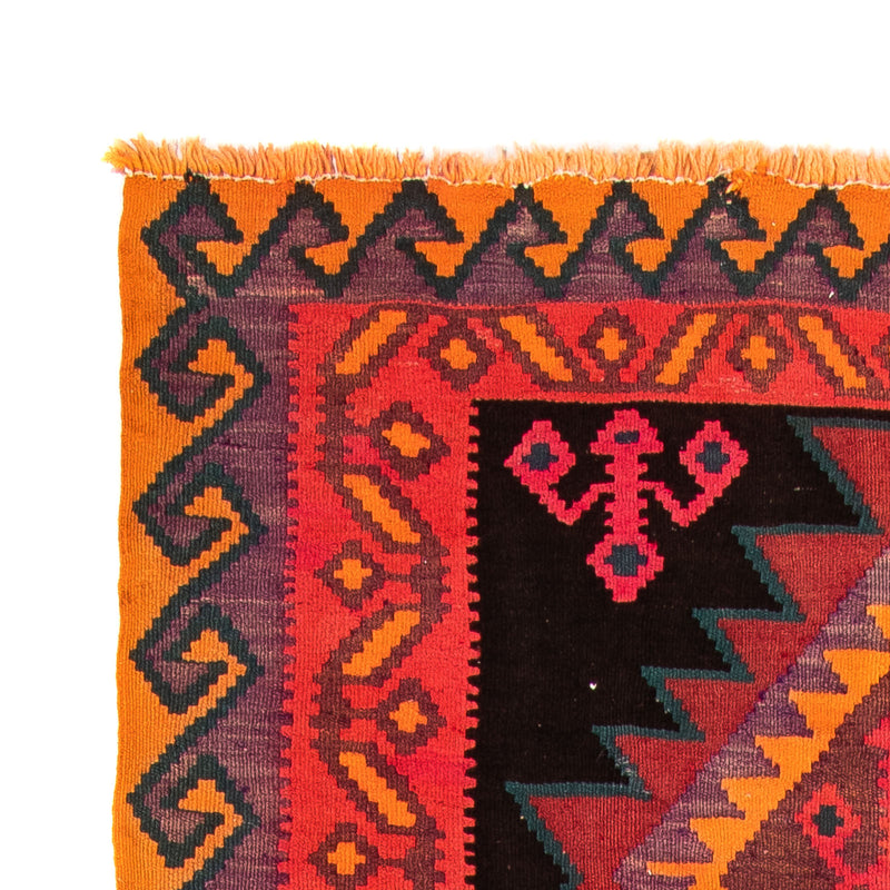 Tapis de couloir Tapis Kelim - Vieux - 305 x 80 cm - multicolore