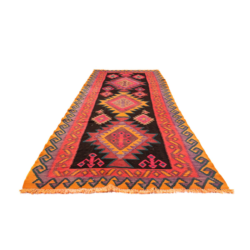 Tapis de couloir Tapis Kelim - Vieux - 305 x 80 cm - multicolore