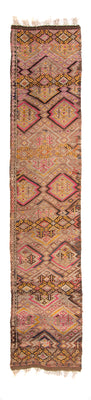Tapis de couloir Tapis Kelim - Vieux - 356 x 152 cm - multicolore