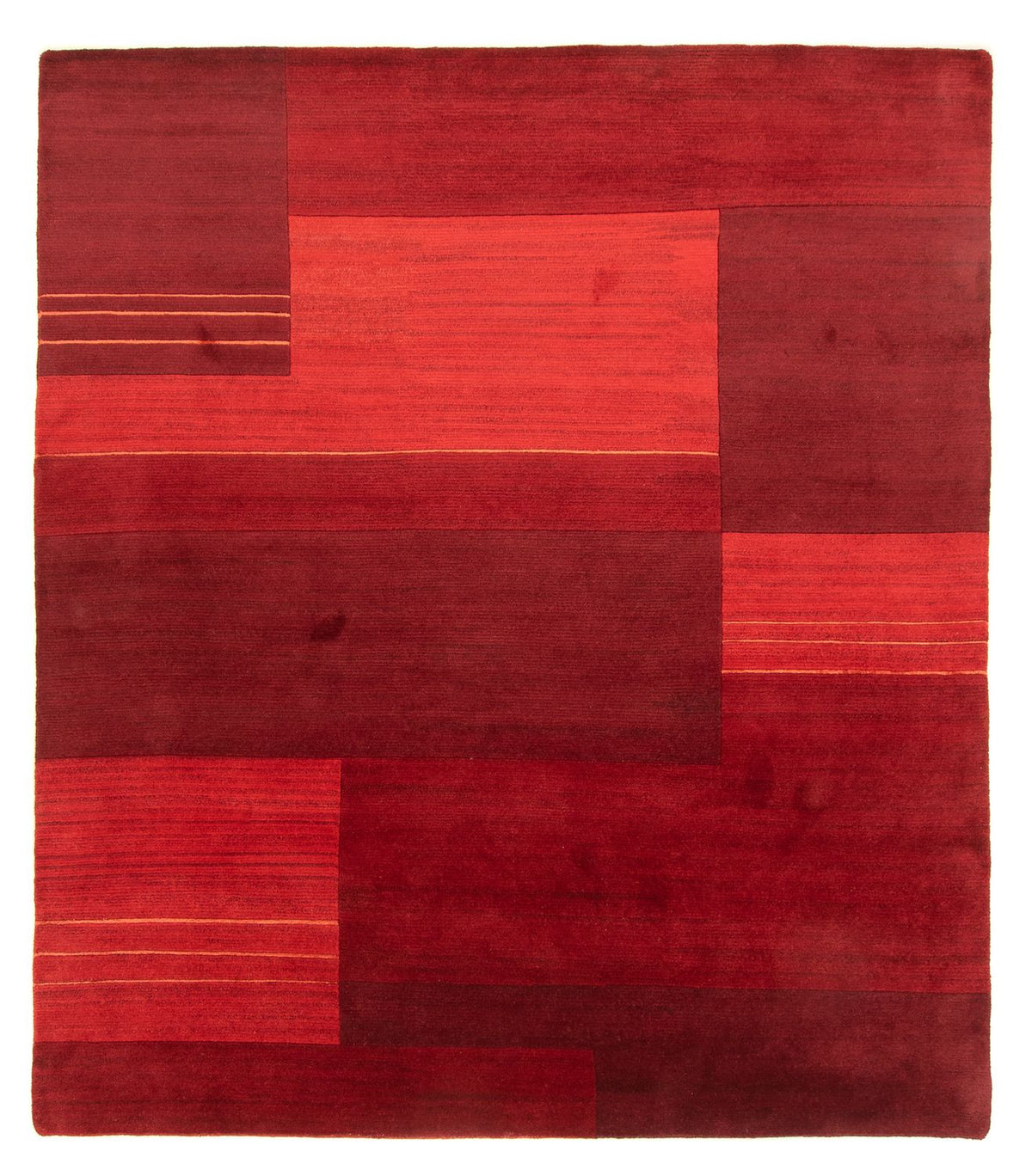 Tapis Népalais - 282 x 249 cm - rouge