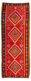Tapis de couloir Tapis Kelim - Vieux - 400 x 155 cm - multicolore