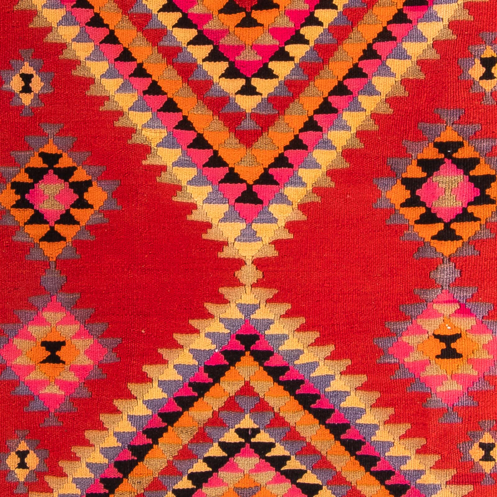 Tapis de couloir Tapis Kelim - Vieux - 400 x 155 cm - multicolore