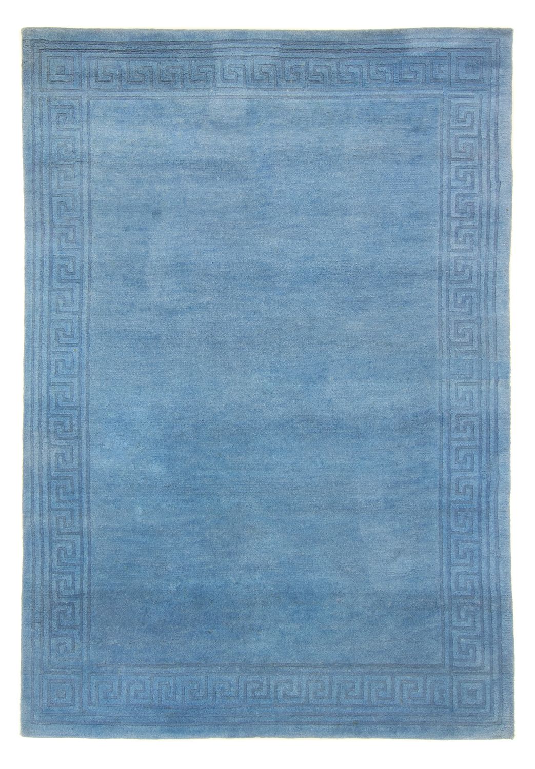 Tapis Népalais - 200 x 141 cm - bleu