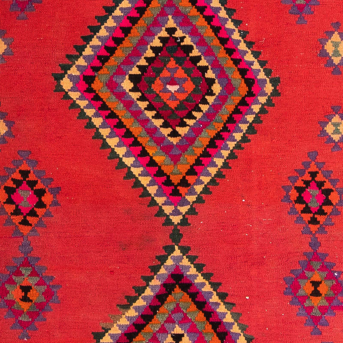 Tapis de couloir Tapis Kelim - Vieux - 390 x 155 cm - multicolore