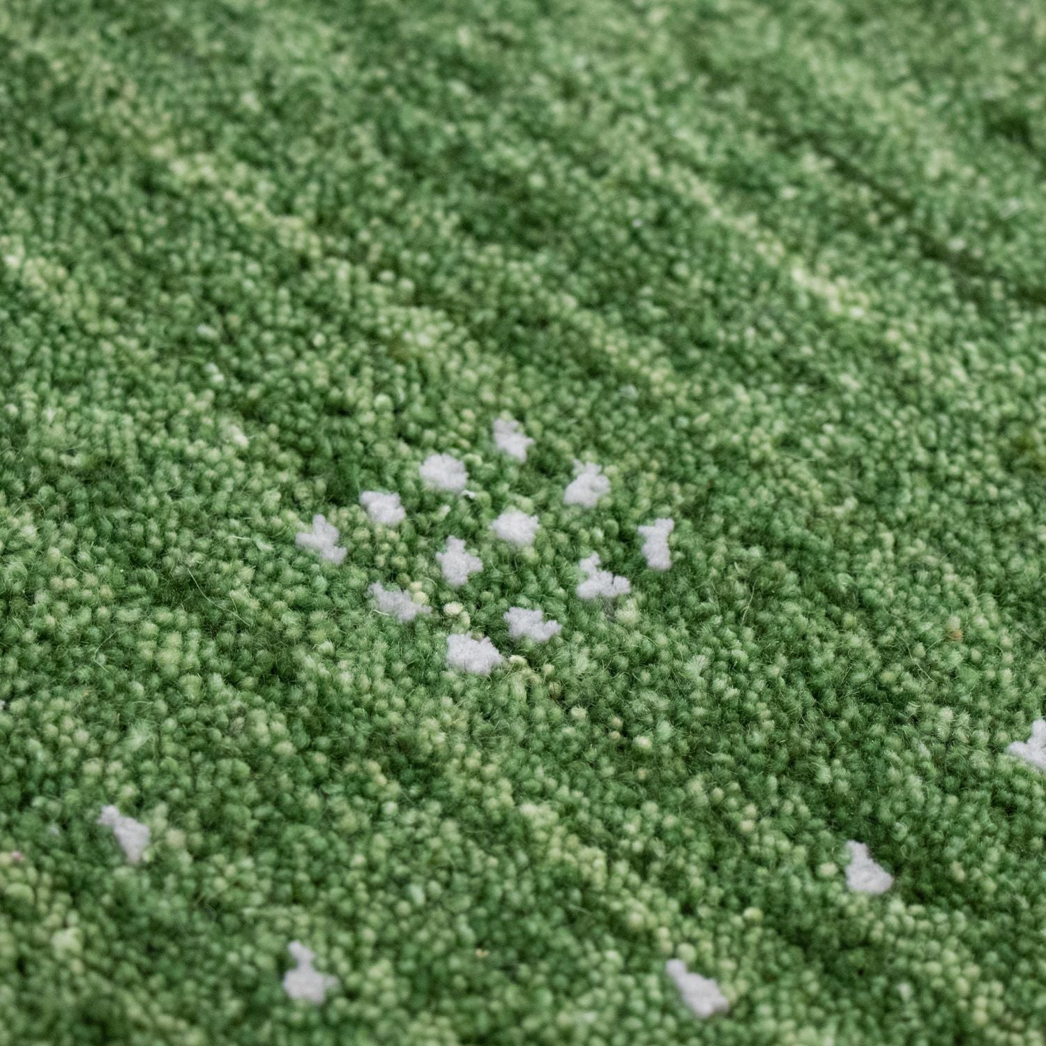 Tapis Gabbeh - Softy - 88 x 62 cm - vert