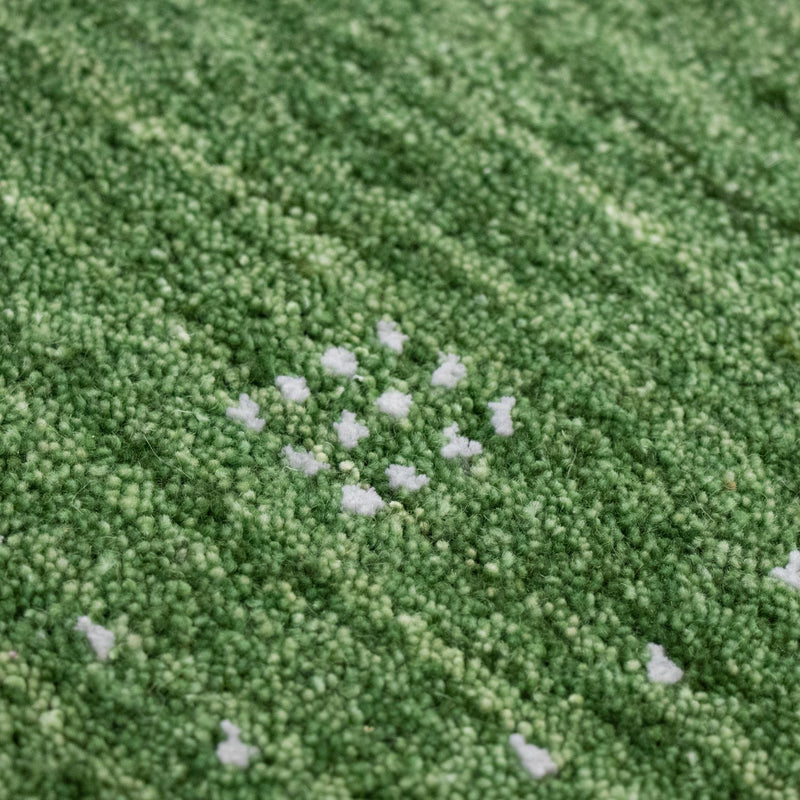 Tapis Gabbeh - Softy - 88 x 62 cm - vert