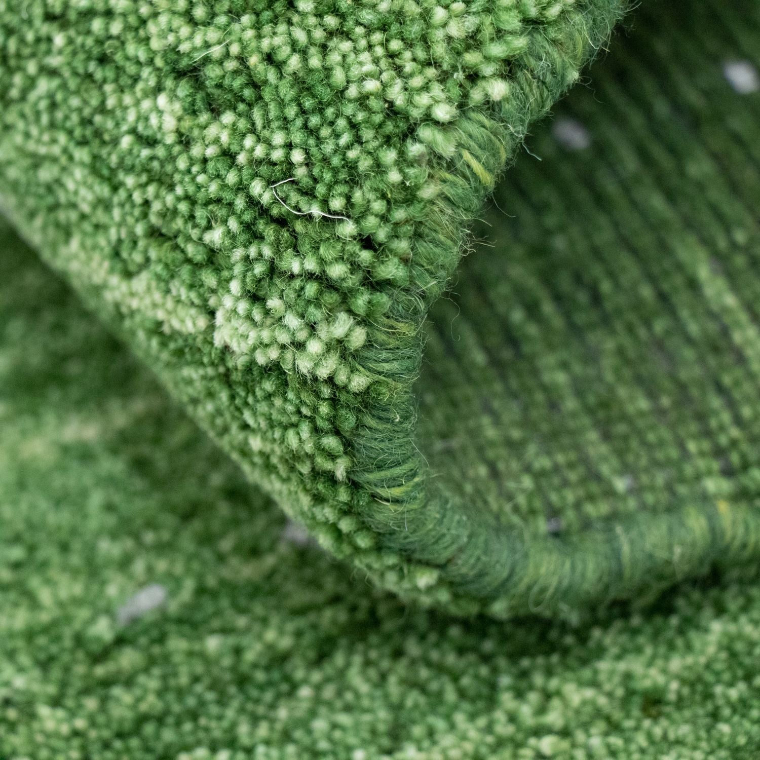 Tapis Gabbeh - Softy - 88 x 62 cm - vert