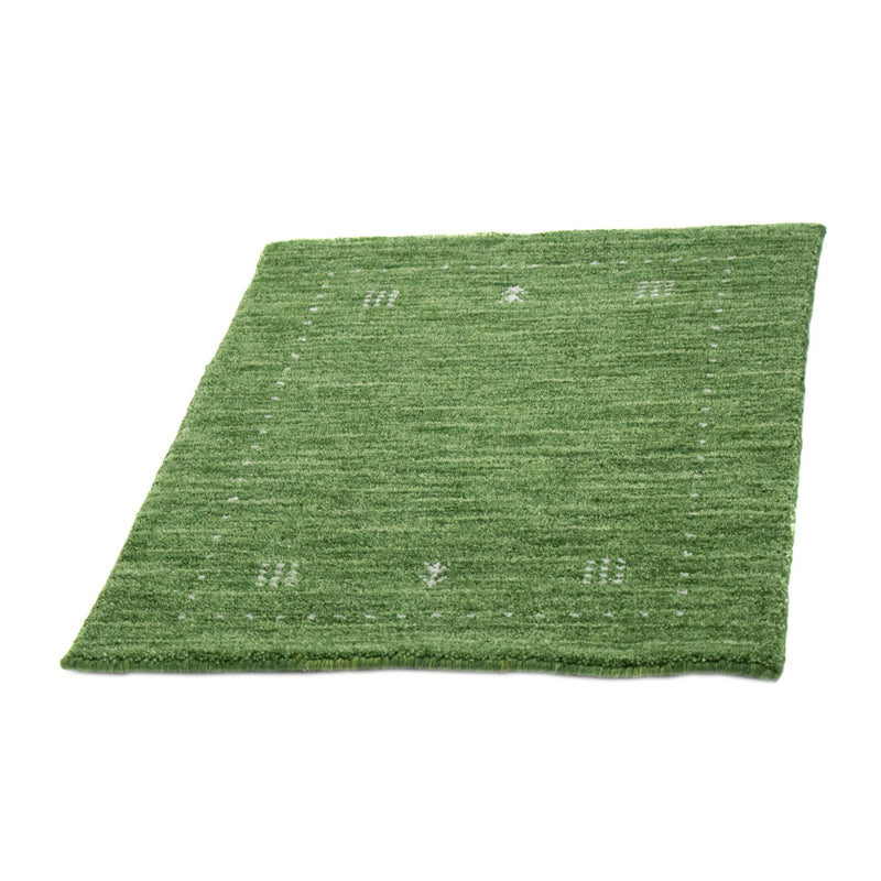 Tapis Gabbeh - Softy - 88 x 62 cm - vert