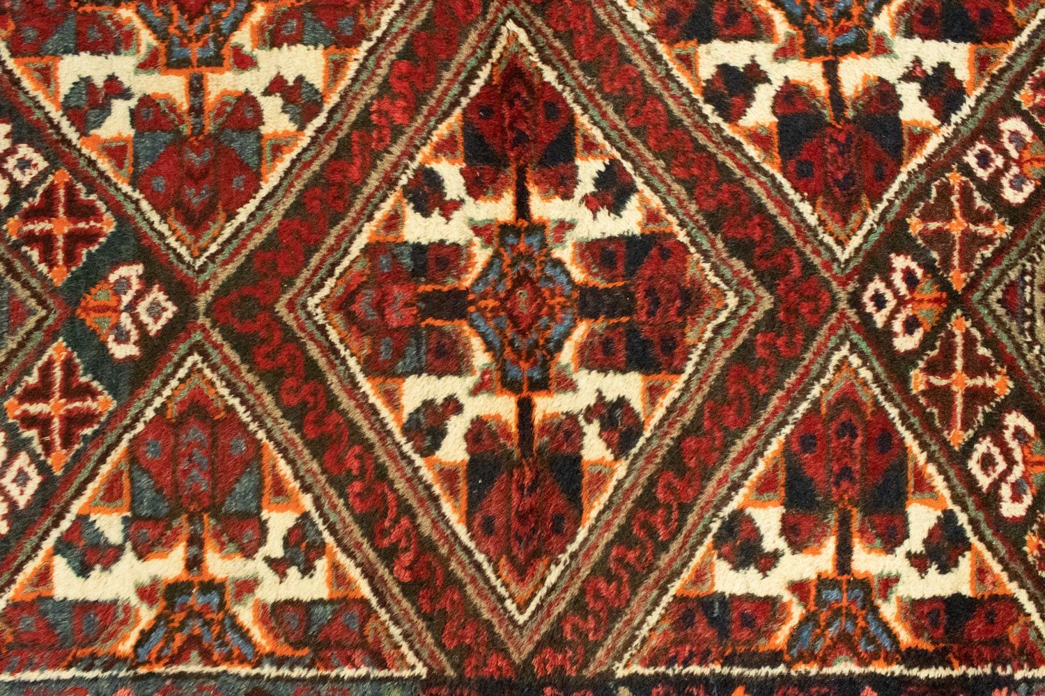 Tapis persan - Nomadic - 144 x 98 cm - rouge