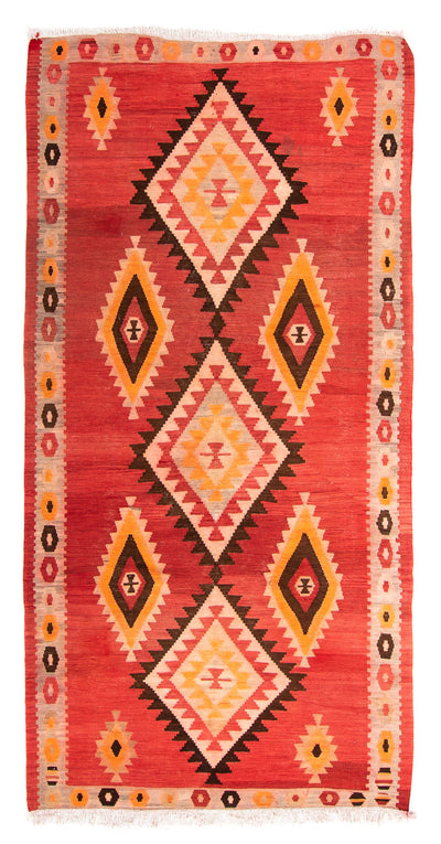 Kilim ancien Tapis 142x283cm