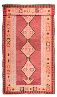 Tapis de couloir Tapis Kelim - Vieux - 435 x 200 cm - rouge clair