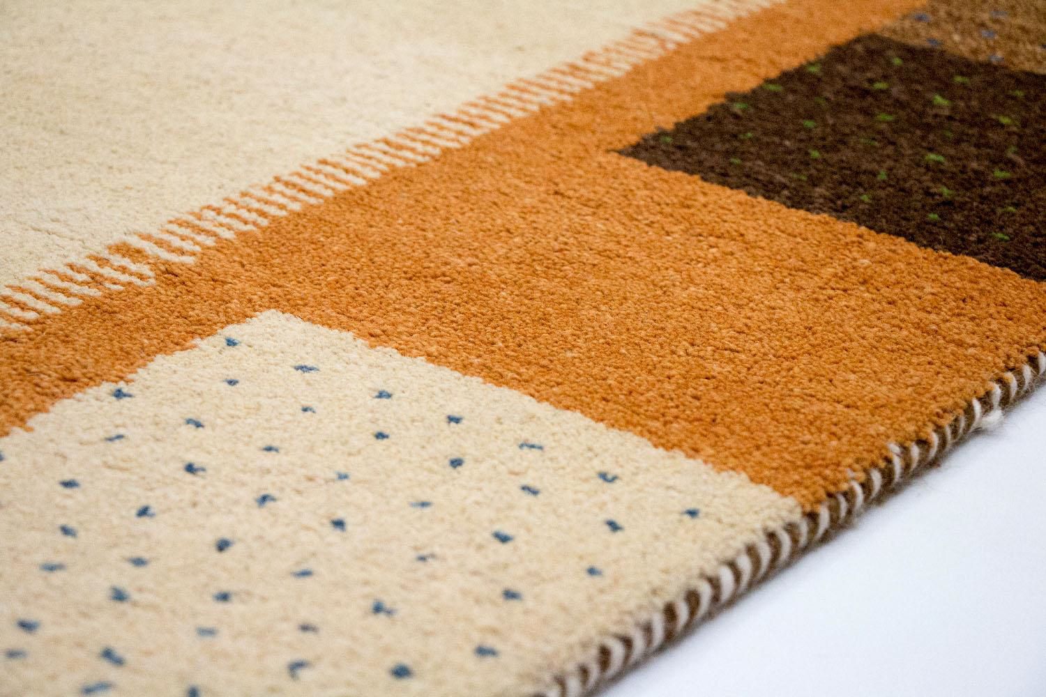 Tapis Gabbeh - Indus - 243 x 171 cm - beige