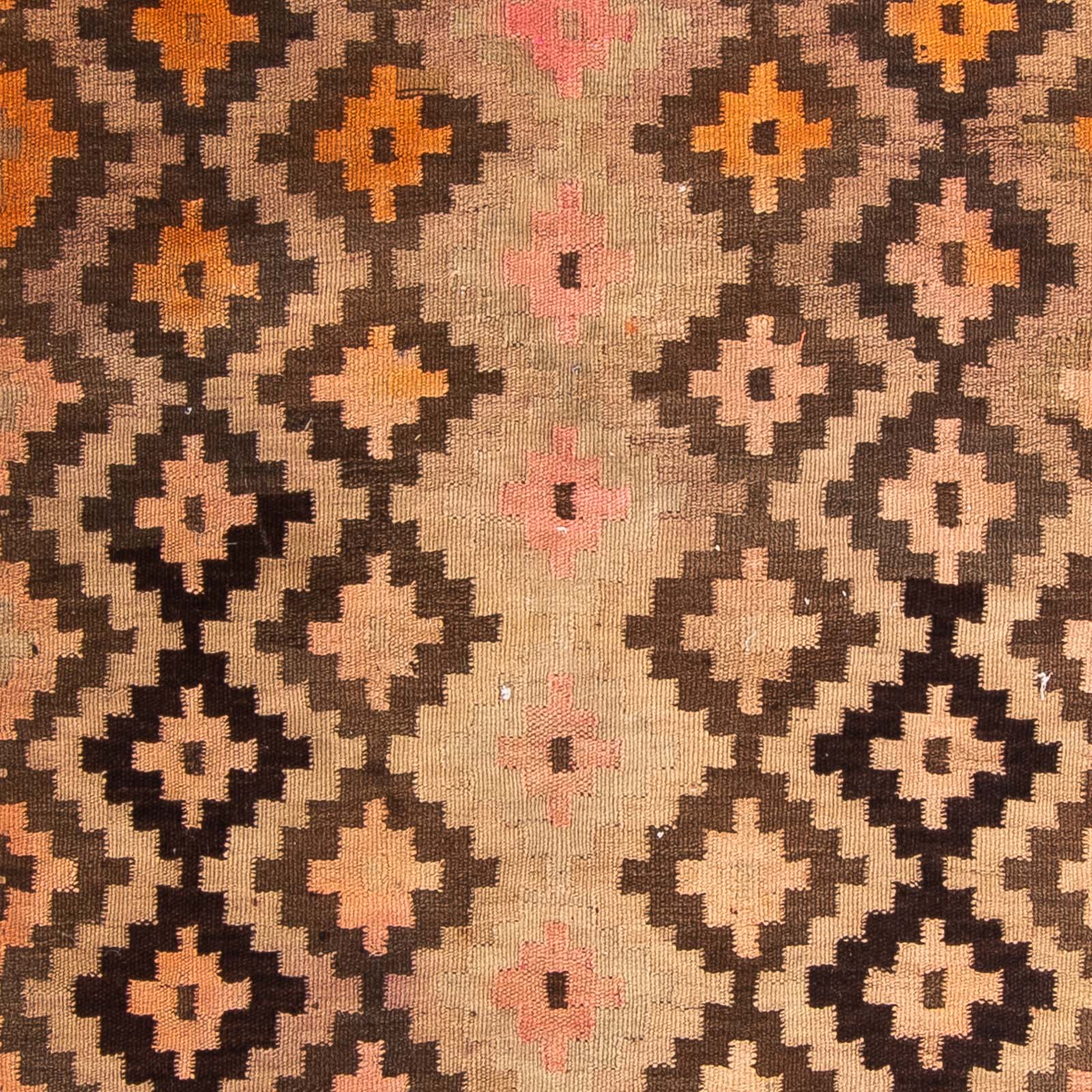 Tapis de couloir Tapis Kelim - Vieux - 350 x 120 cm - multicolore