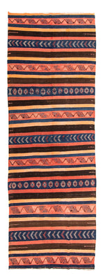 Tapis de couloir Tapis Kelim - Vieux - 345 x 130 cm - multicolore