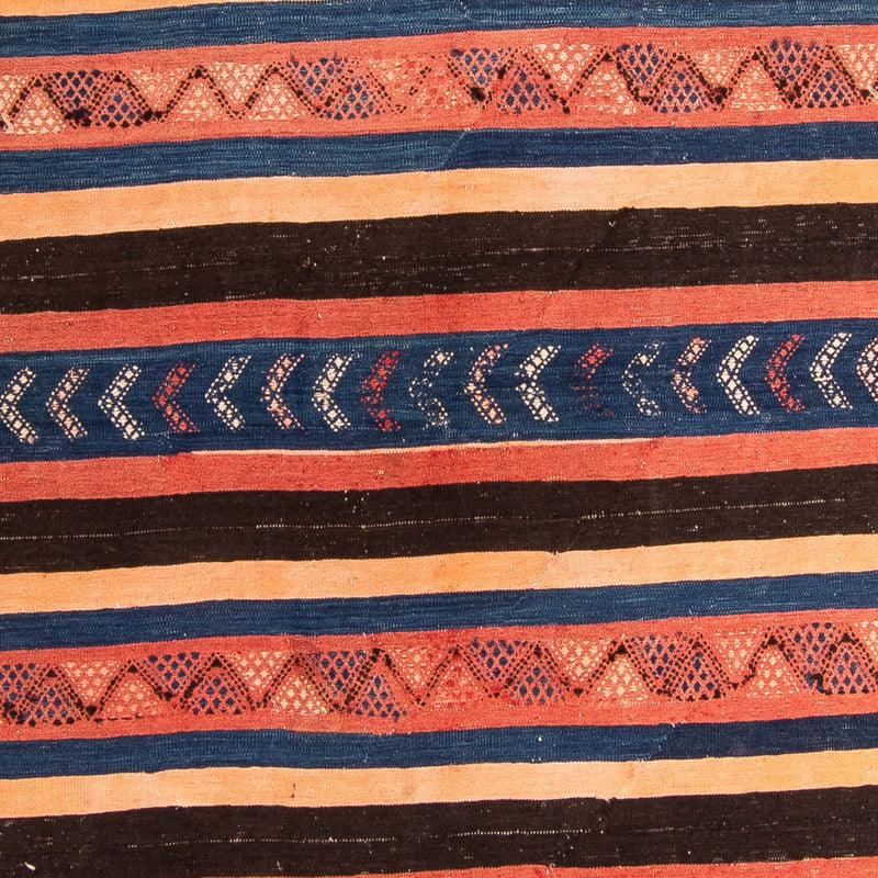 Tapis de couloir Tapis Kelim - Vieux - 345 x 130 cm - multicolore