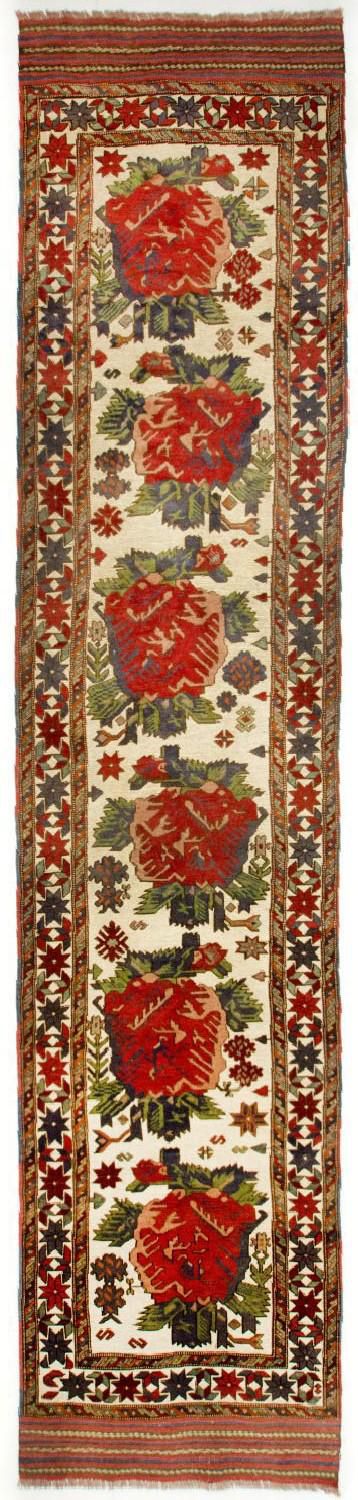 Tapis de couloir Tapis Kelim - Oriental - 370 x 82 cm - beige