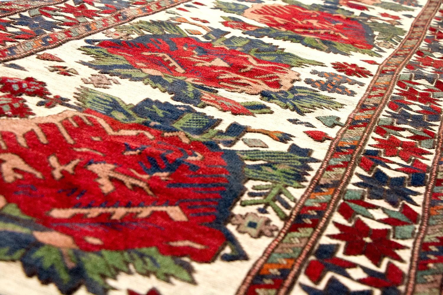 Tapis de couloir Tapis Kelim - Oriental - 370 x 82 cm - beige
