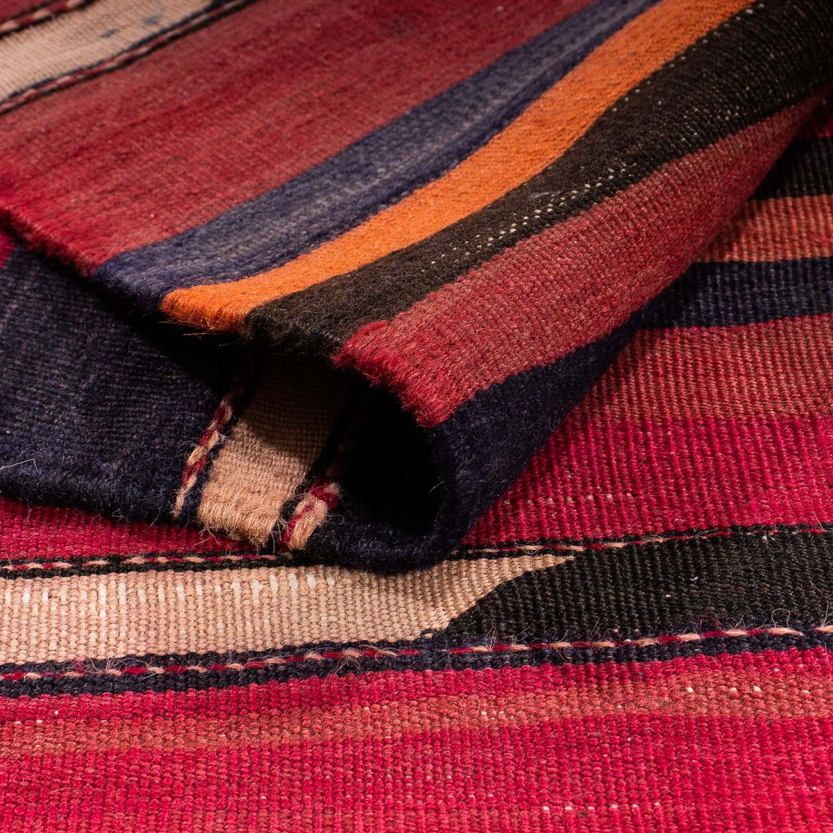 Tapis Kelim - Vieux - 215 x 140 cm - multicolore