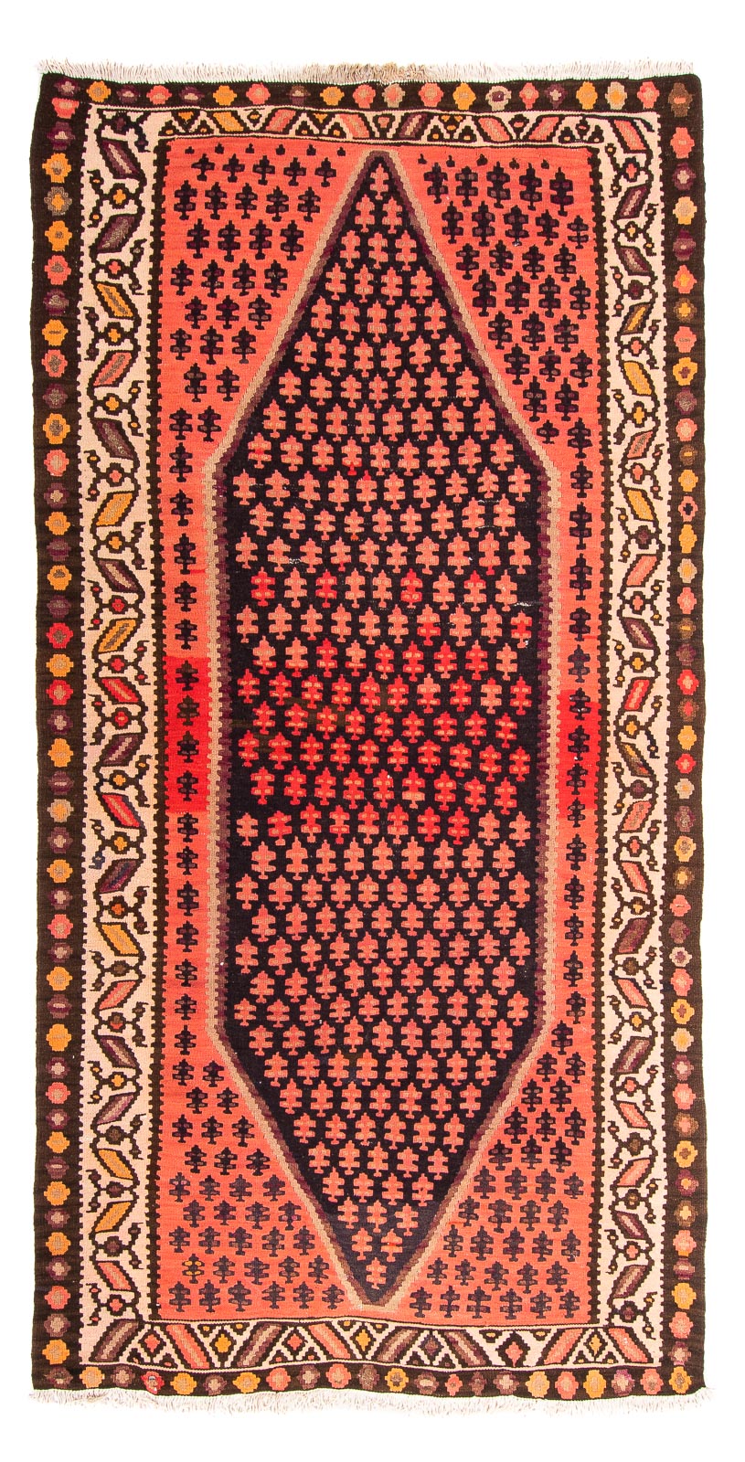 Tapis Kelim - Vieux - 270 x 145 cm - multicolore
