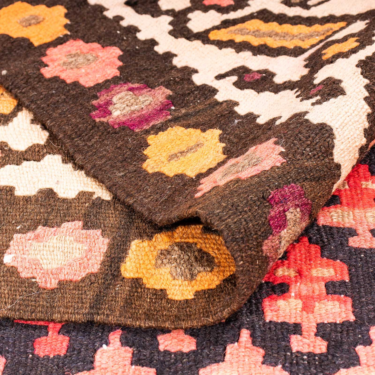 Tapis Kelim - Vieux - 270 x 145 cm - multicolore