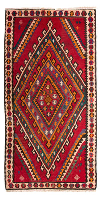 Tapis de couloir Tapis Kelim - Vieux - 323 x 167 cm - multicolore