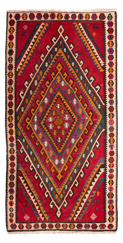 Kilim ancien Tapis 167x323cm