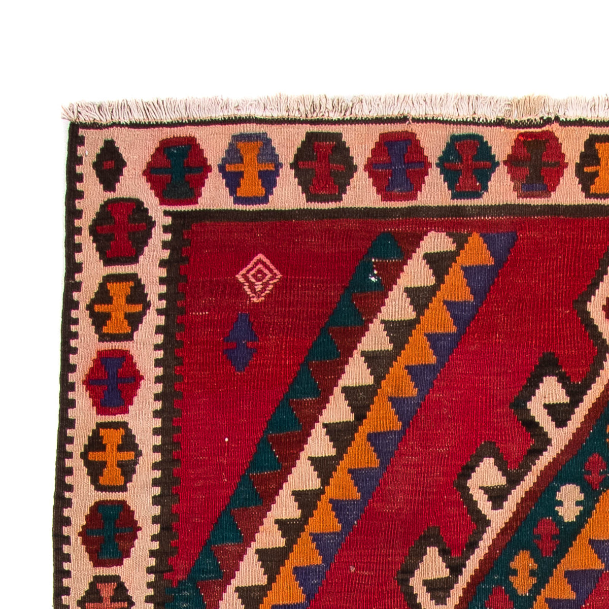 Tapis de couloir Tapis Kelim - Vieux - 323 x 167 cm - multicolore