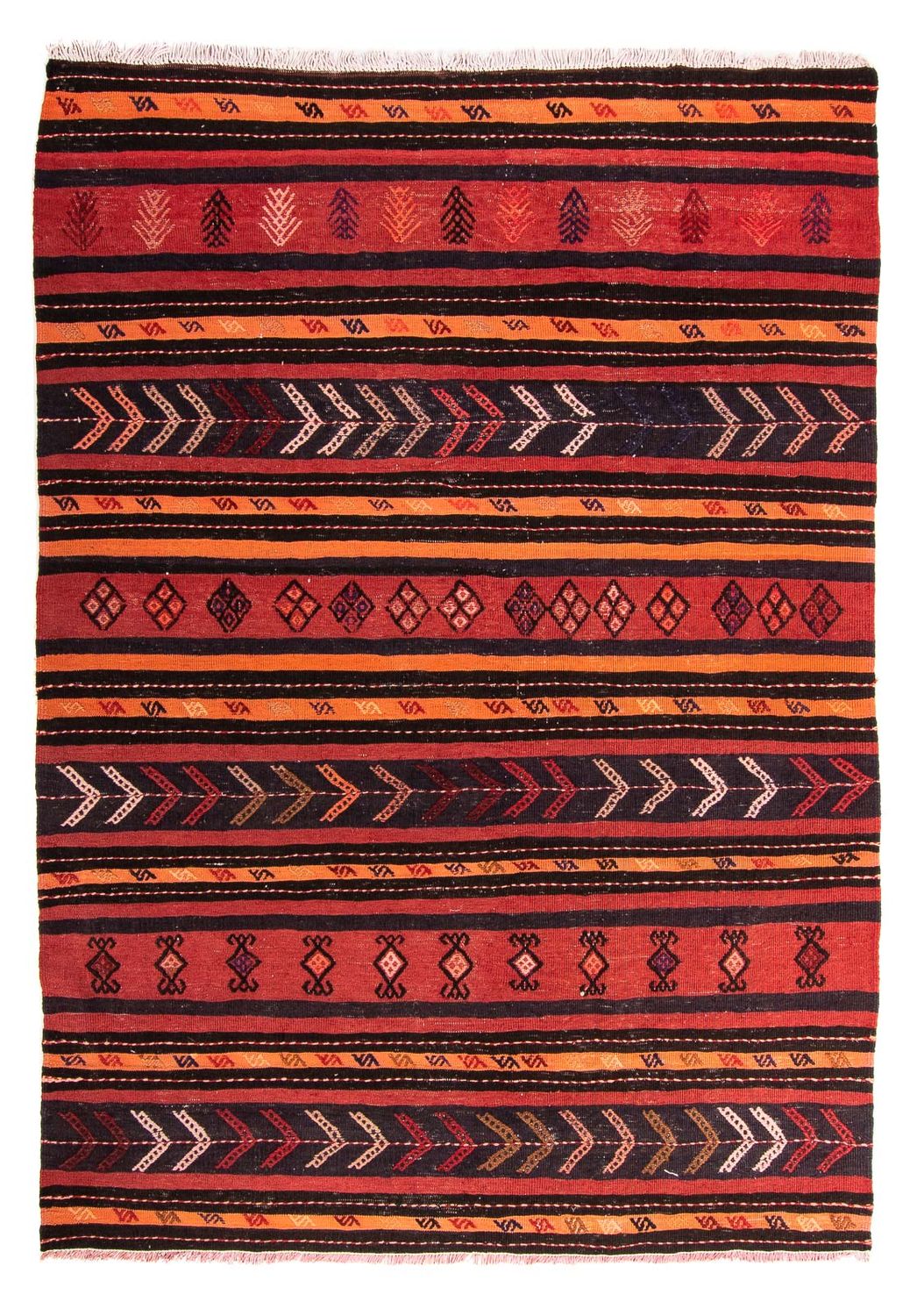 Tapis Kelim - Vieux - 225 x 165 cm - multicolore