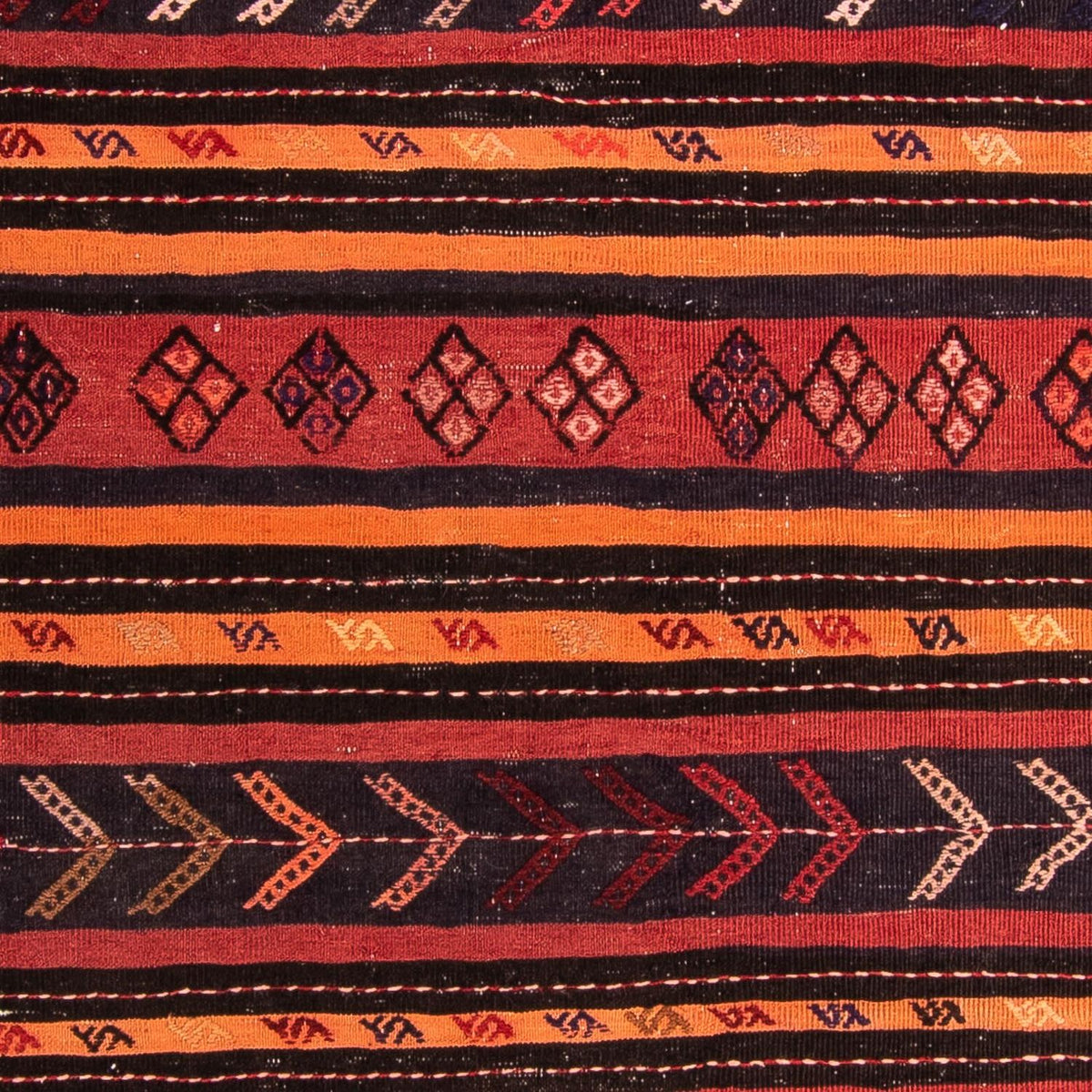 Tapis Kelim - Vieux - 225 x 165 cm - multicolore