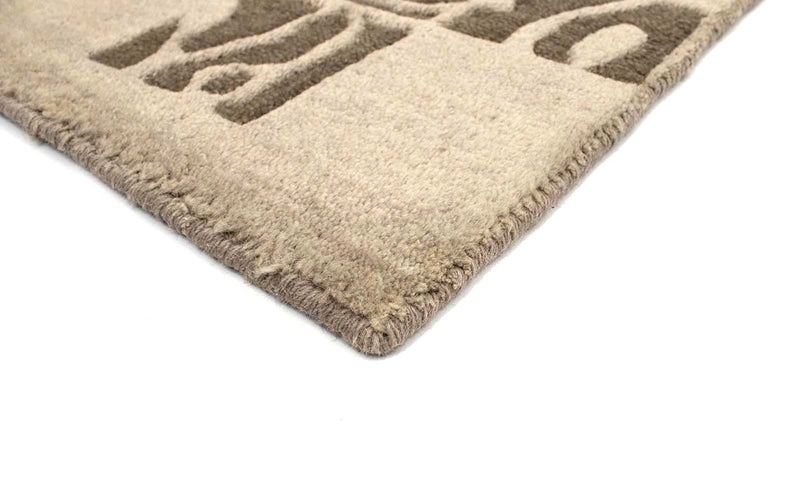 Tapis Gabbeh - Indus - 90 x 60 cm - gris