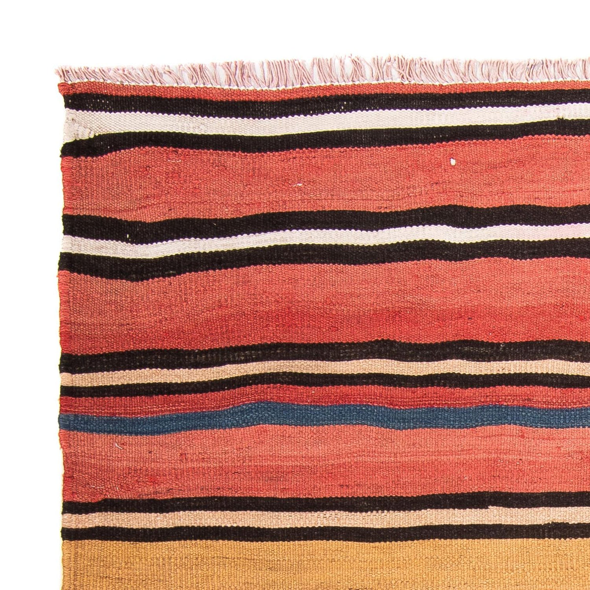 Tapis Kelim - Vieux carré  - 130 x 130 cm - multicolore