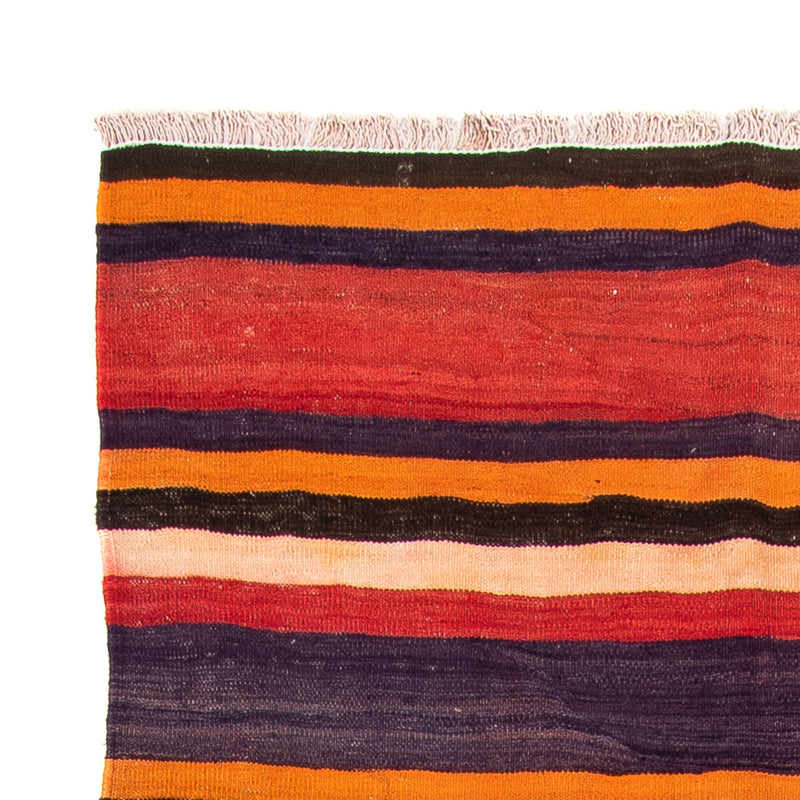 Tapis de couloir Tapis Kelim - Vieux - 330 x 130 cm - multicolore