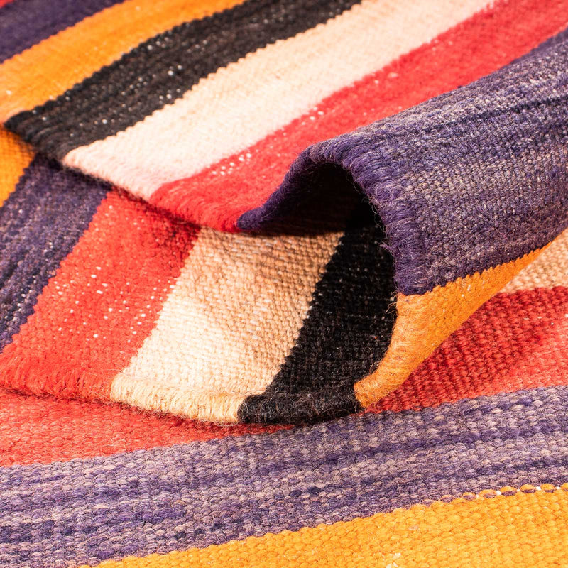 Tapis de couloir Tapis Kelim - Vieux - 330 x 130 cm - multicolore