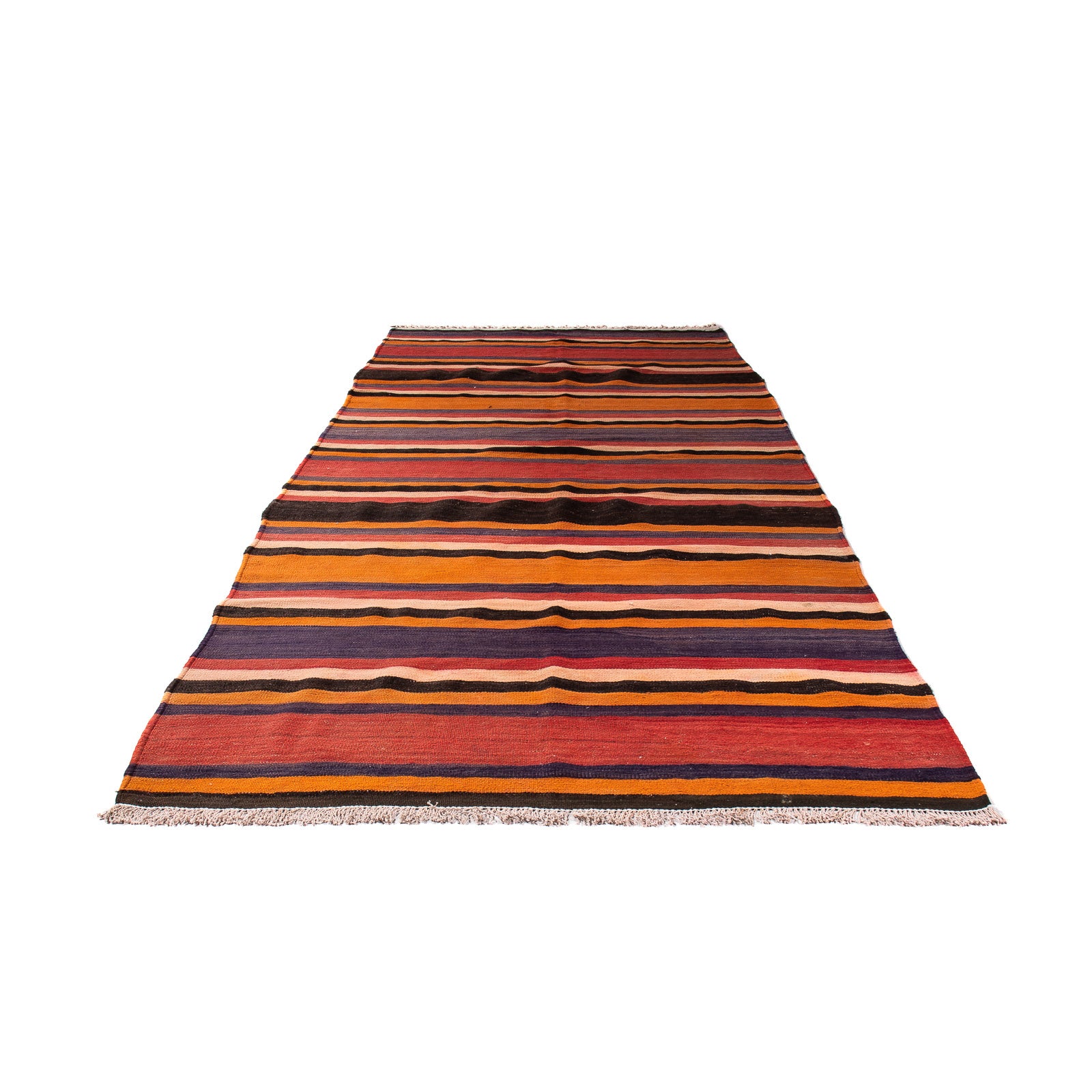 Tapis de couloir Tapis Kelim - Vieux - 330 x 130 cm - multicolore