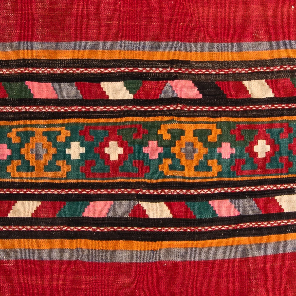 Tapis de couloir Tapis Kelim - Vieux - 270 x 145 cm - multicolore