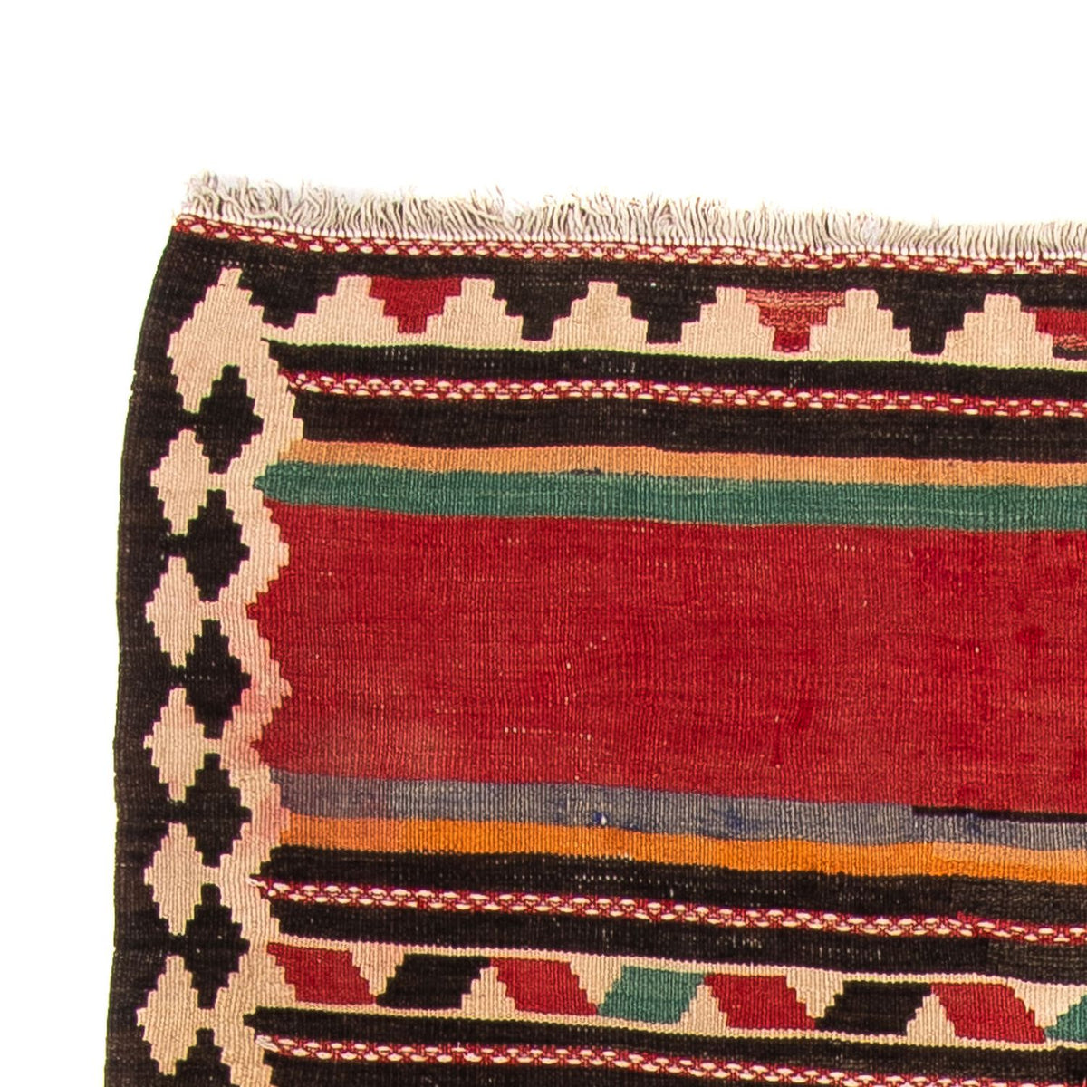 Tapis de couloir Tapis Kelim - Vieux - 270 x 145 cm - multicolore