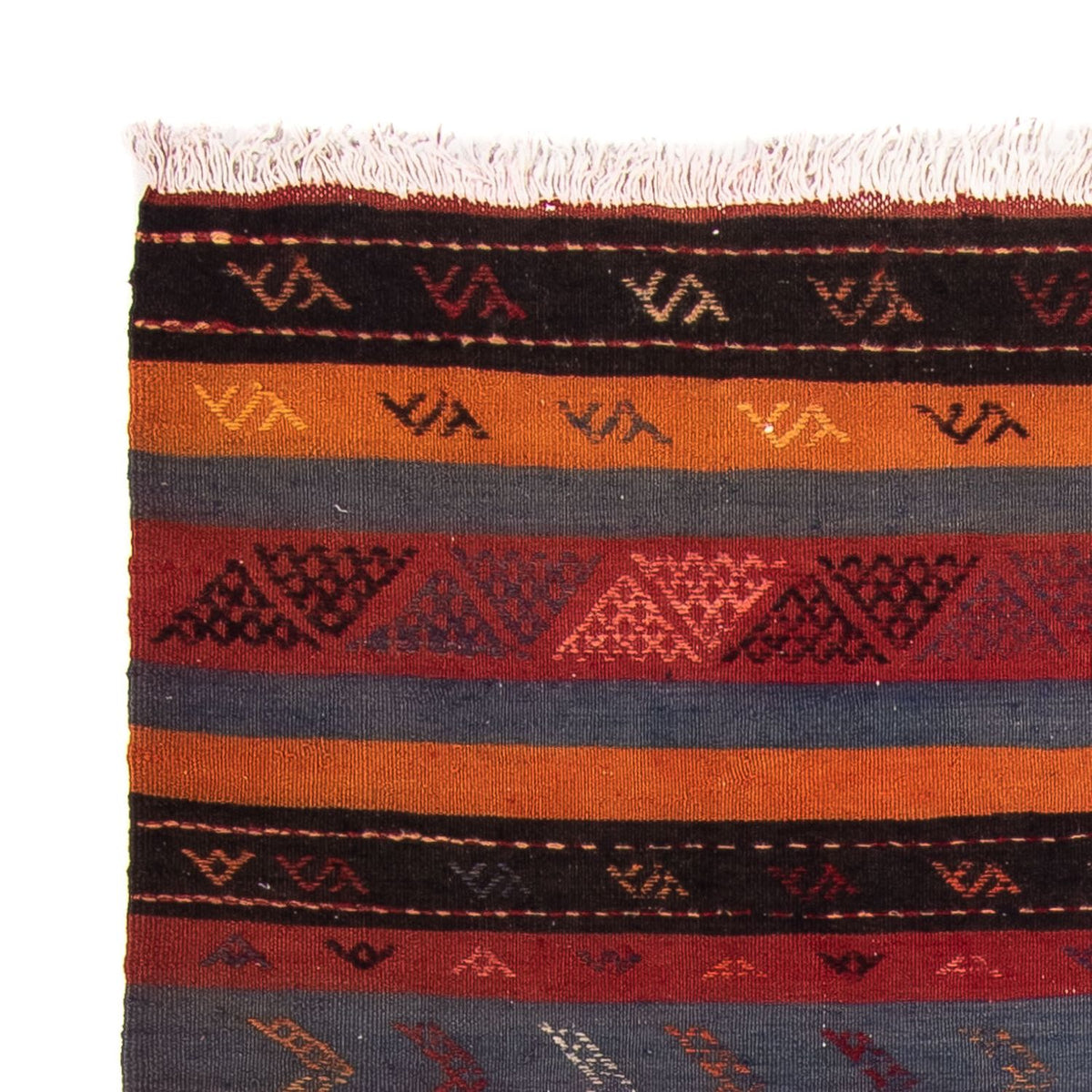 Tapis Kelim - Vieux - 205 x 160 cm - multicolore