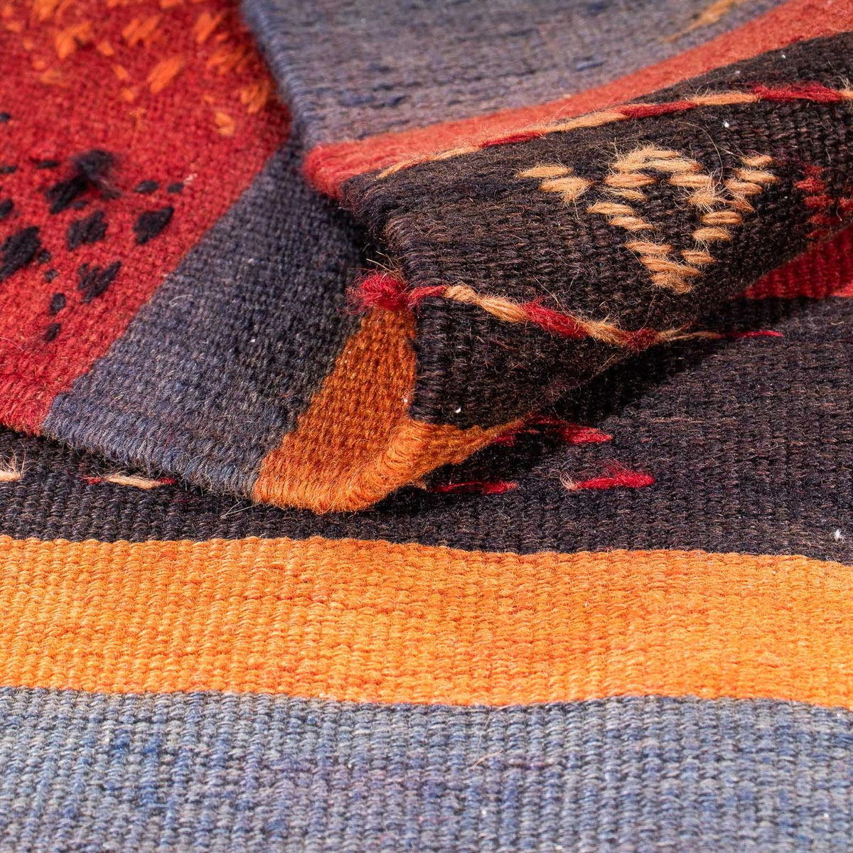 Tapis Kelim - Vieux - 205 x 160 cm - multicolore