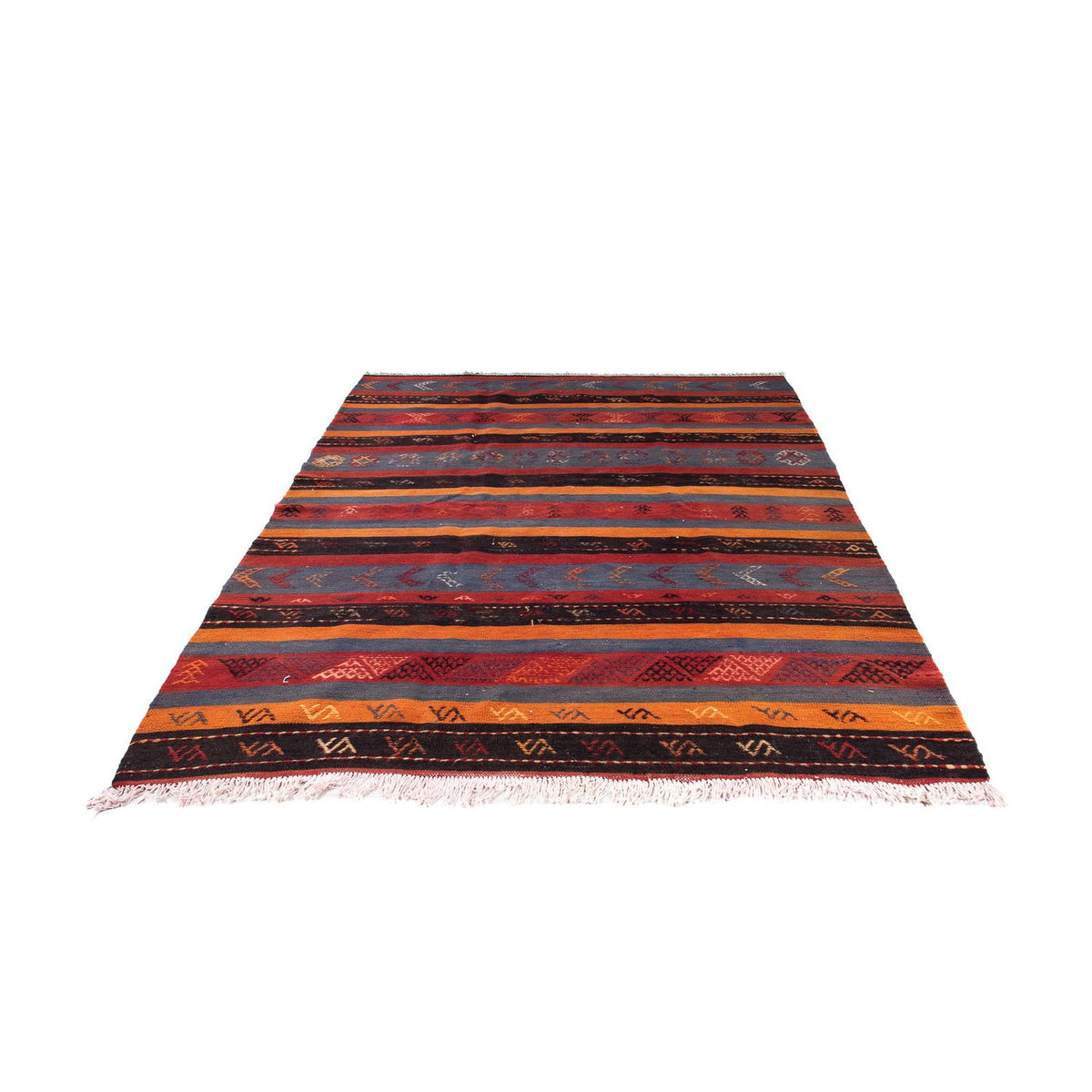 Tapis Kelim - Vieux - 205 x 160 cm - multicolore