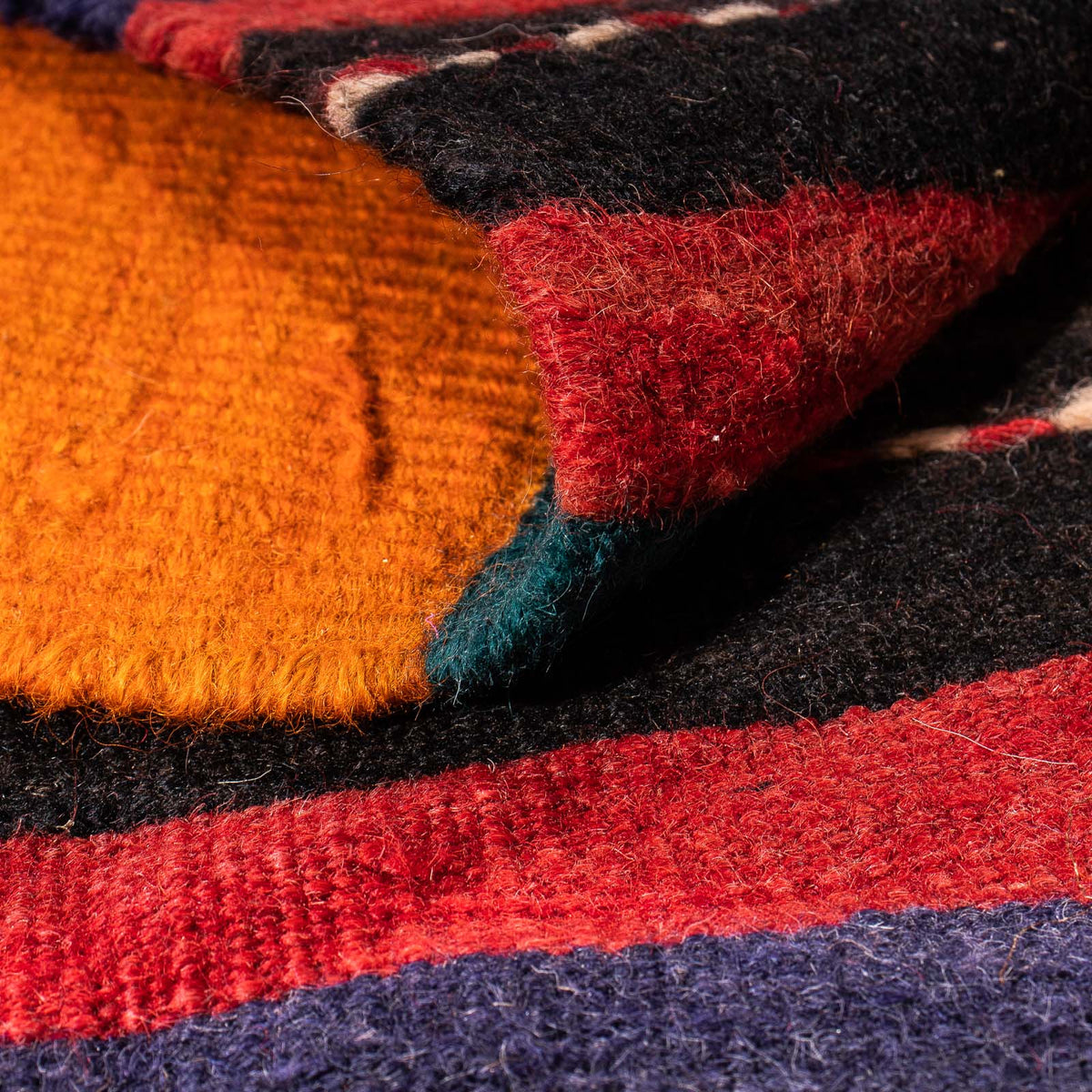 Tapis Kelim - Vieux - 195 x 160 cm - multicolore