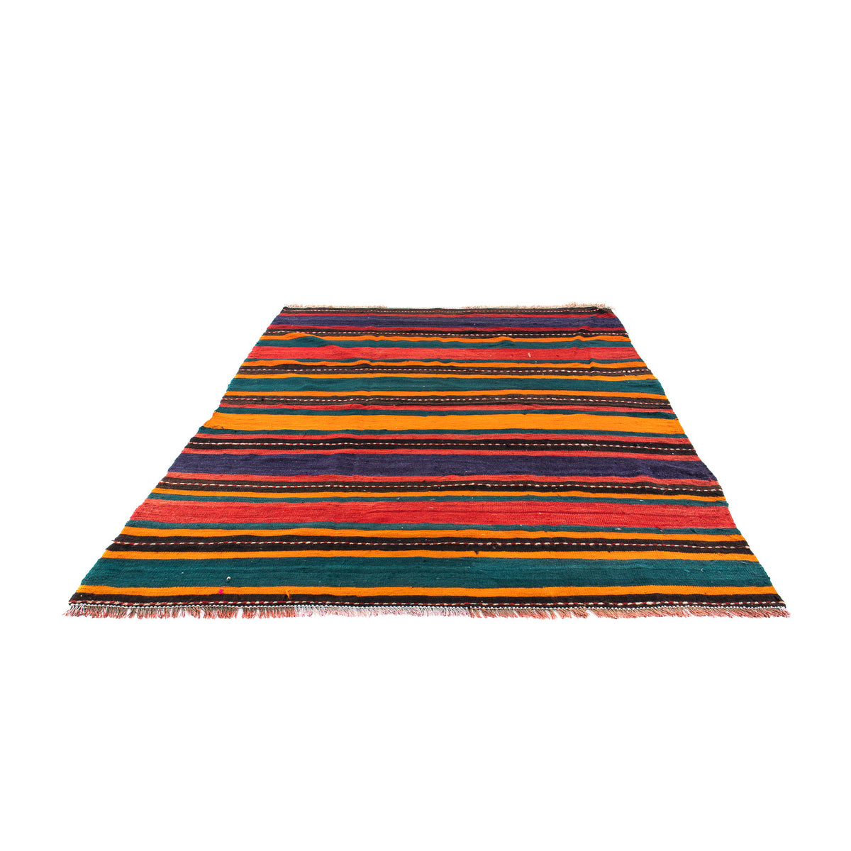 Tapis Kelim - Vieux - 195 x 160 cm - multicolore