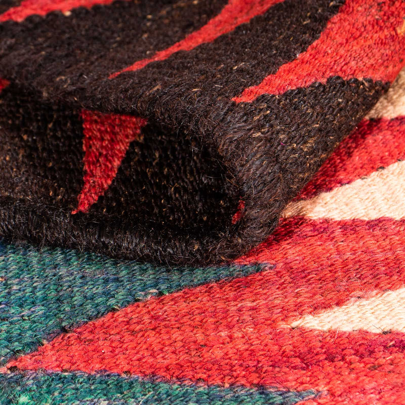 Tapis Kelim - Vieux carré  - 125 x 100 cm - multicolore