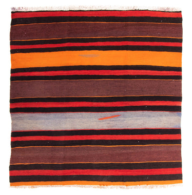 Tapis Kelim - Vieux - 150 x 140 cm - multicolore