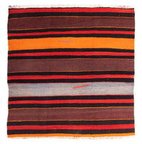 Tapis Kelim - Vieux - 150 x 140 cm - multicolore