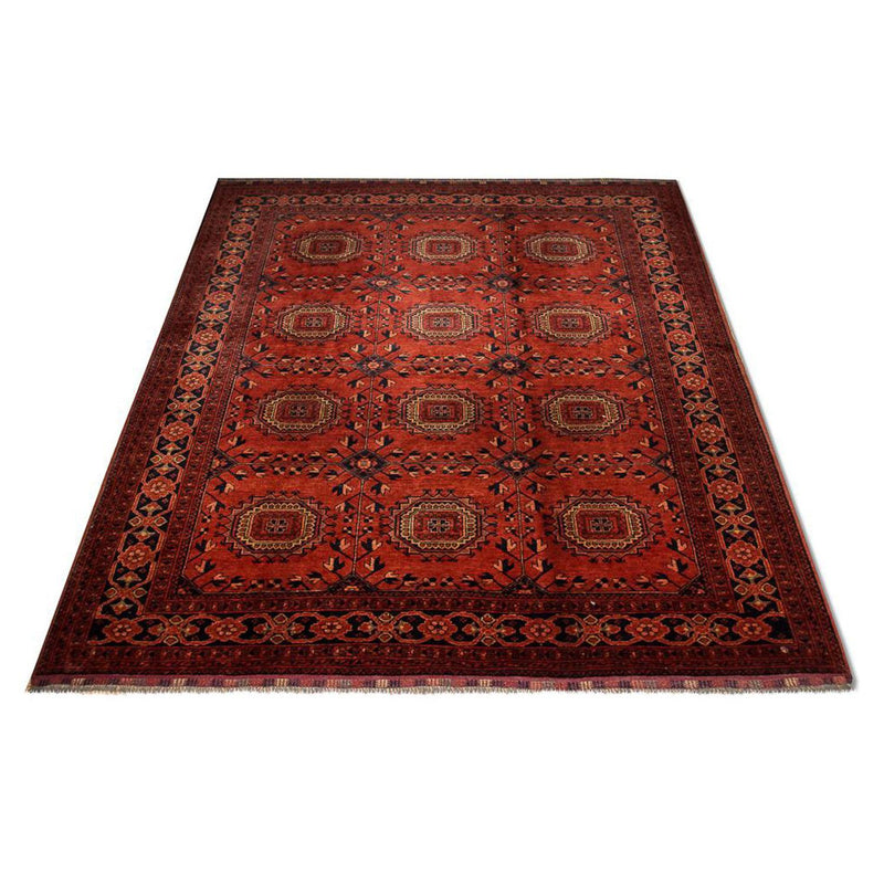 Tapis afghan - Kunduz - 275 x 216 cm - rouge