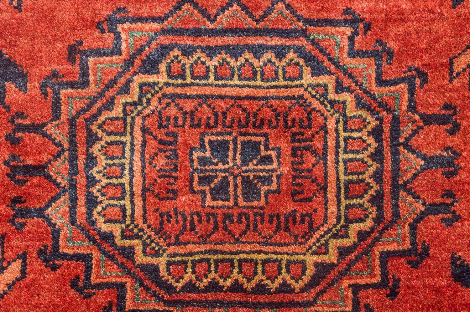 Tapis afghan - Kunduz - 275 x 216 cm - rouge