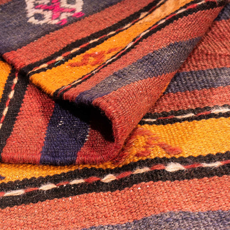 Tapis Kelim - Vieux carré  - 185 x 150 cm - multicolore