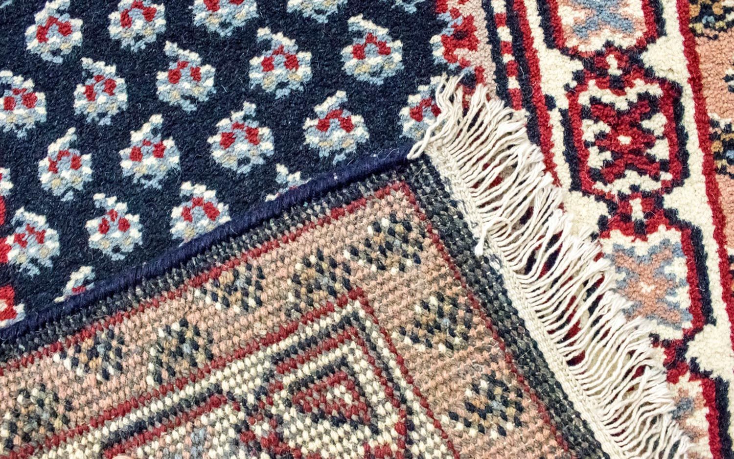 Tapis oriental - 160 x 90 cm - bleu