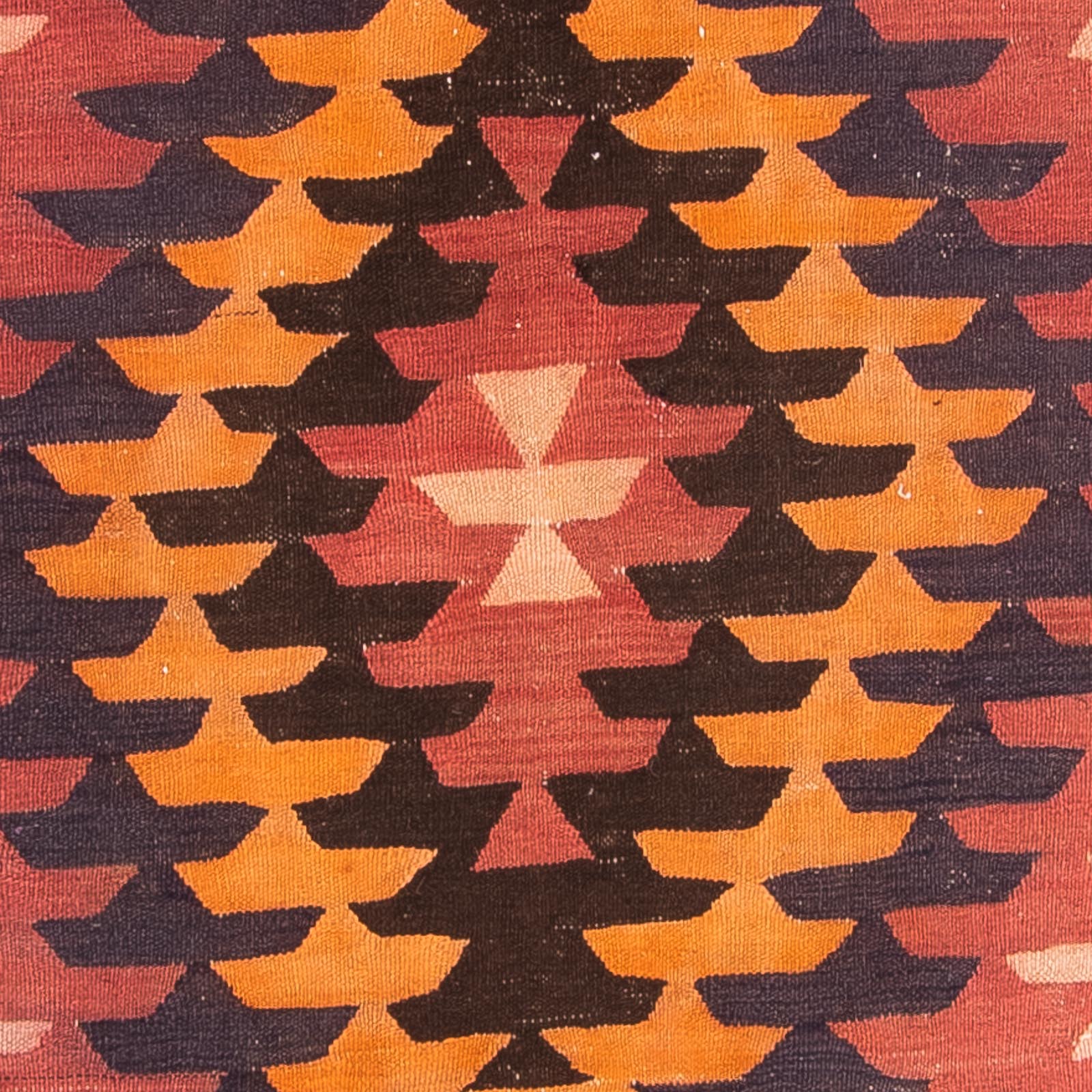Tapis de couloir Tapis Kelim - Vieux - 390 x 130 cm - multicolore